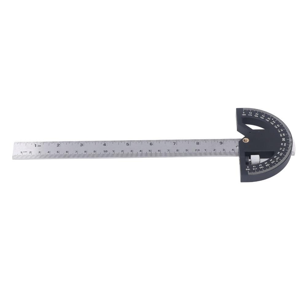 Stainless Steel Angle Protractor 12-Inch Adjustable Protractor Square  Woodworking