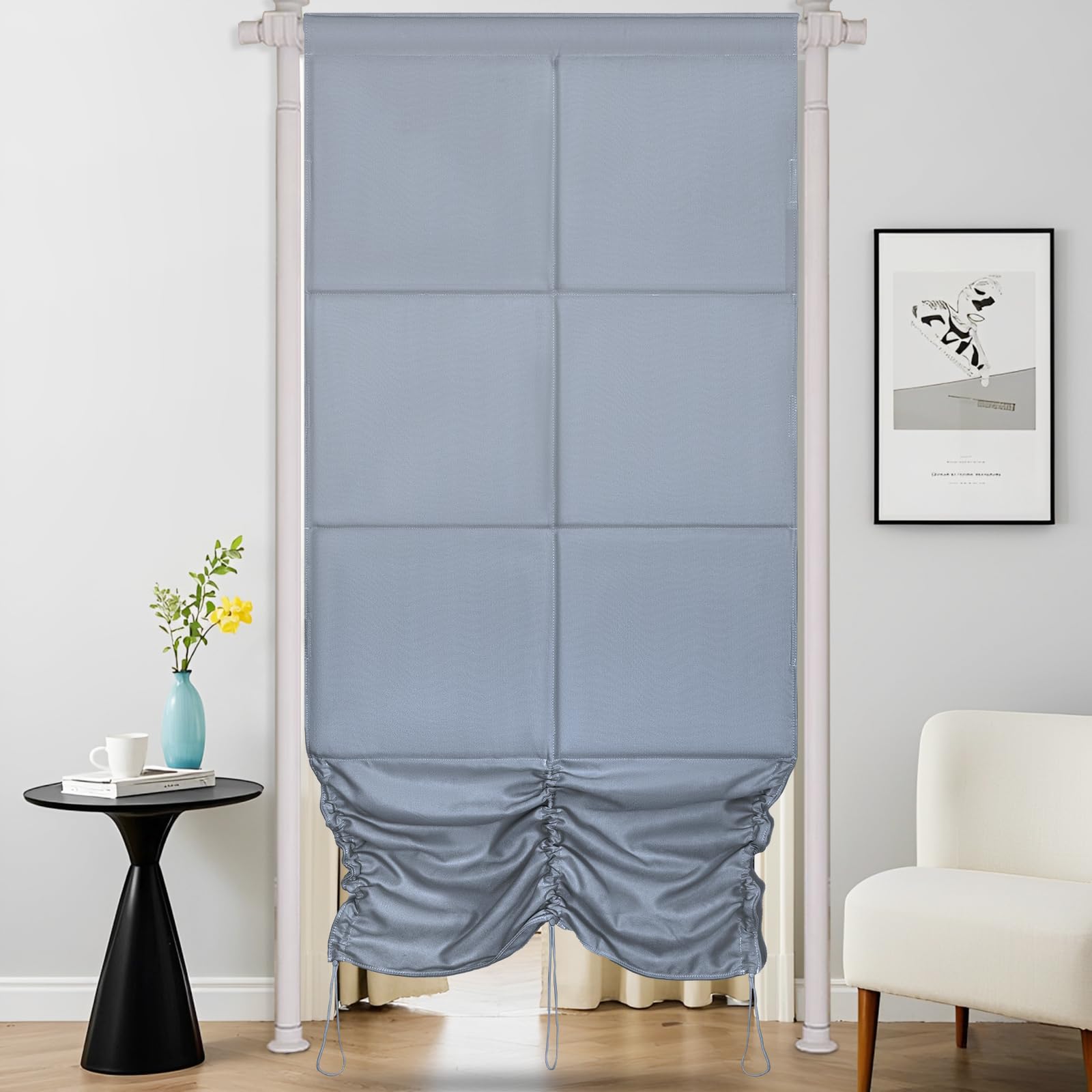 

Звуконепроницаемые шторы TORIBIO для маленького затемняющего полотна с регулируемым окном, светом, теплом, УФ-излучением, шумом, комнатная акустика, ширина 110 см х длина 237 см х 10 мм 1