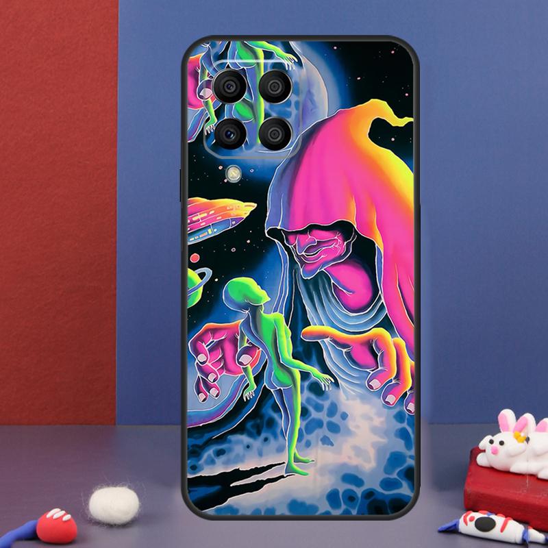 Mushroom Moon Shroom Farmer Case For Samsung Galaxy M32 M52 M12 M16 M14 M54 M13 M33 M53 M56 M36 M31 M11 M35 M55 M15 M06