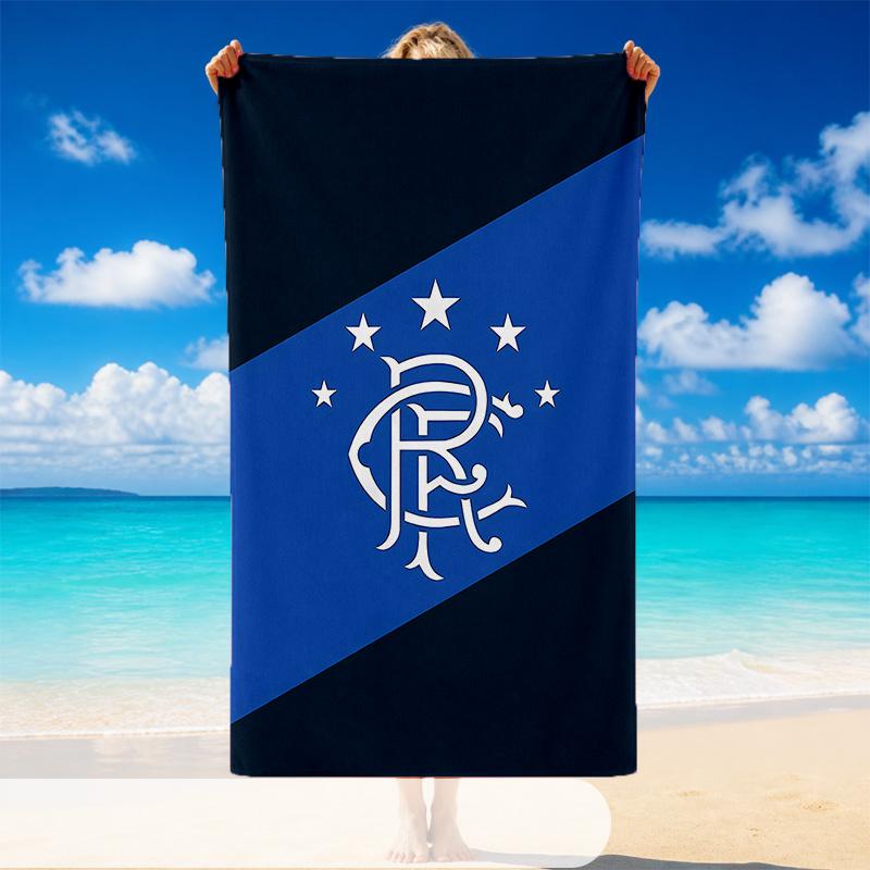 Quick Dry Beach Towel Rangers FC Pattern, Lightweight Absorbent Towel for Pool Beach Vacation Use