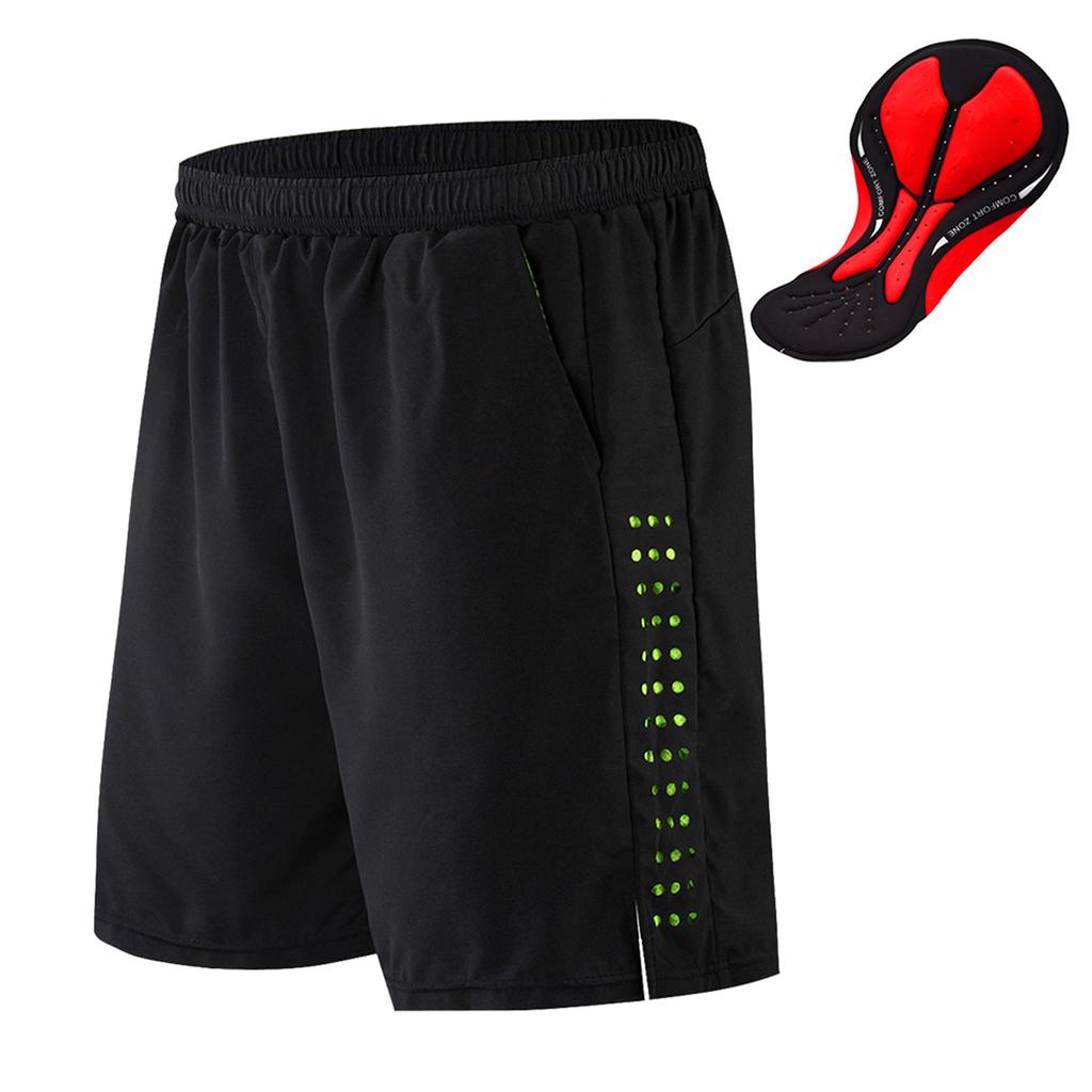 Men Bike Short with 3D Gel Padding and Mesh Lining Breathable Quick Dry Loose Fit Bicycle Shorts Cycle Running Summer
