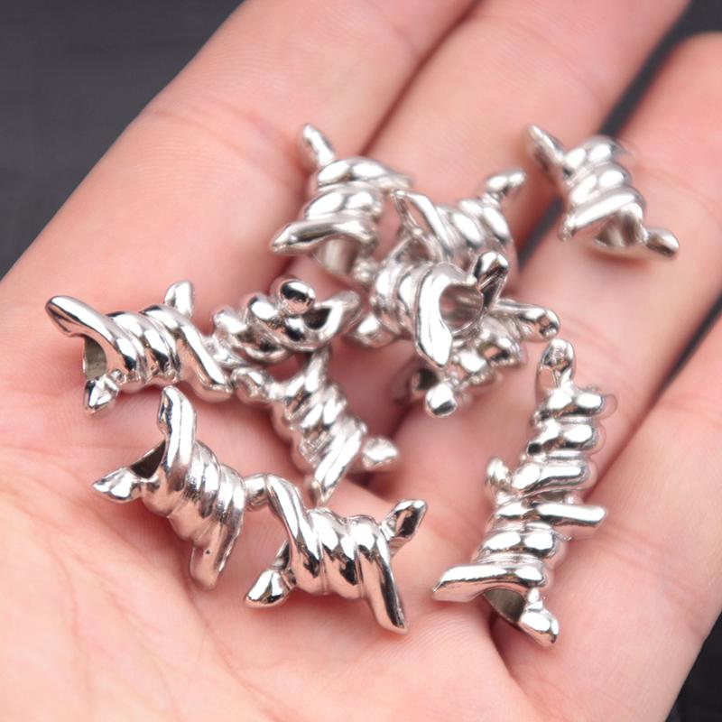 

8 шт. 17X13 мм перфорация большие шипы готический сплав тибетские подвески шиповый узел Пряжка для шнурков подвески-подвески