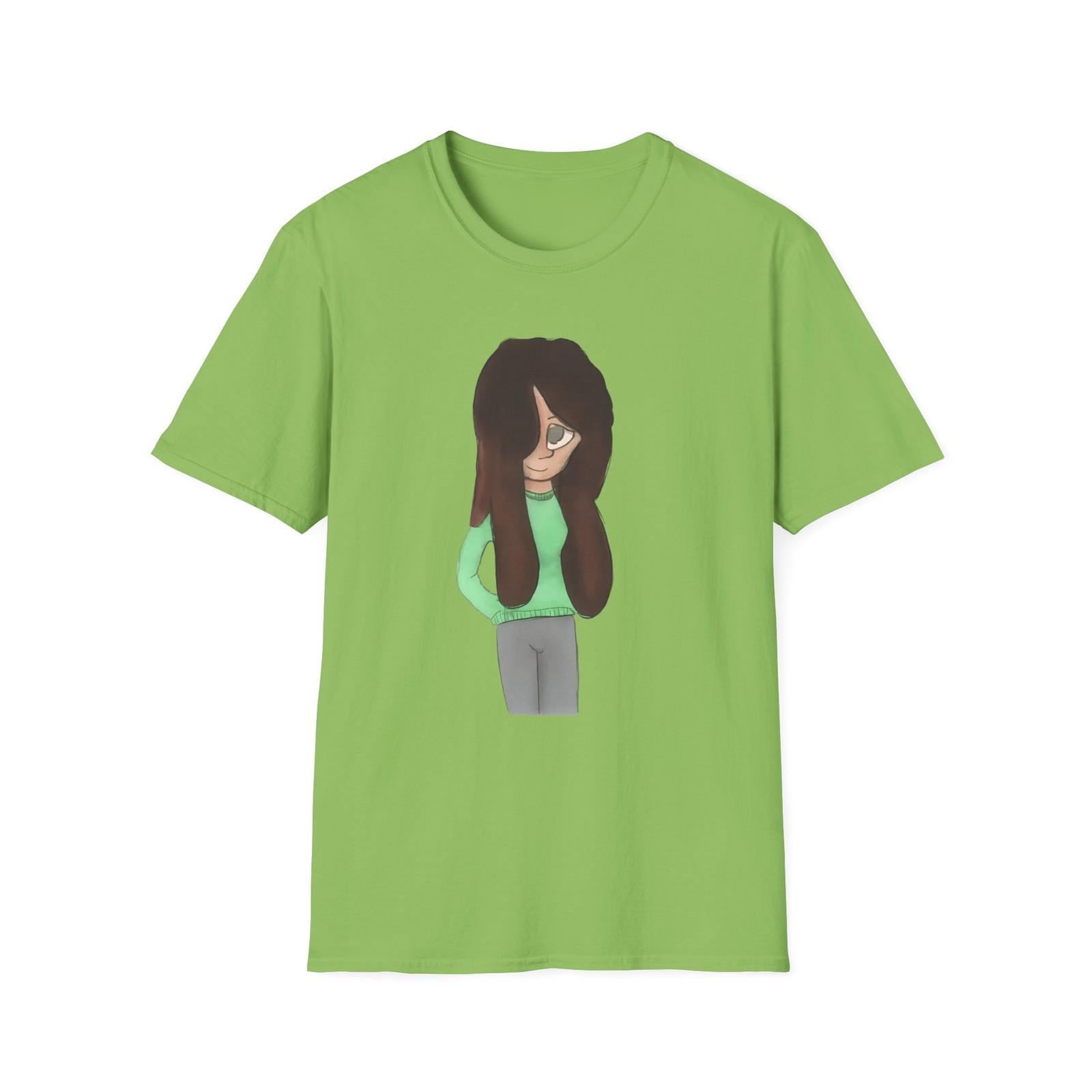 Unisex Softstyle T-Shirt Mens Womens Tees Top,  Kawaii Cartoon Graphic Tee for Anime Fans S