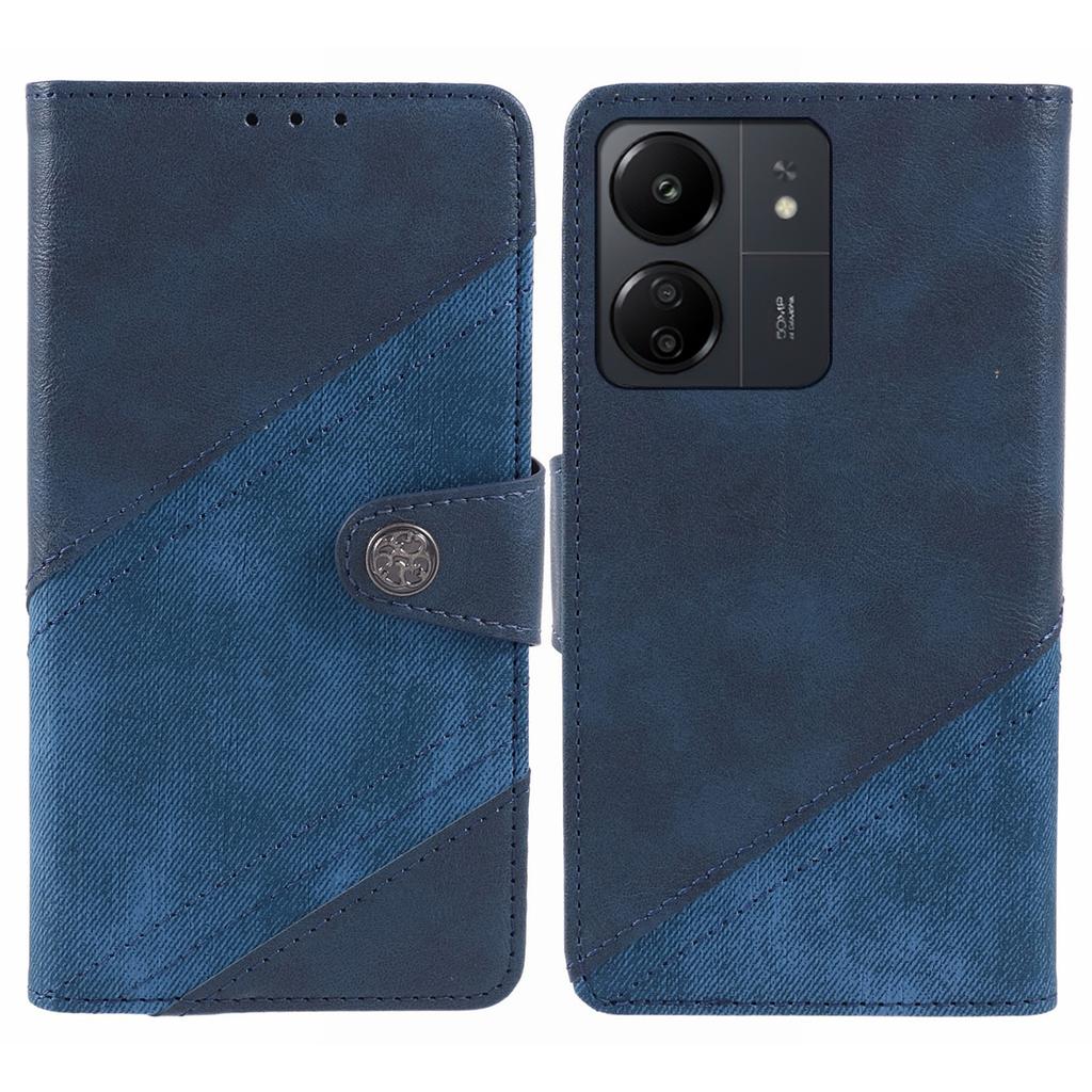 For Xiaomi Redmi 13C 4G/Poco C65 4G Phone Case Dustproof TPU+PU Leather Mobile Cover Shell Wallet