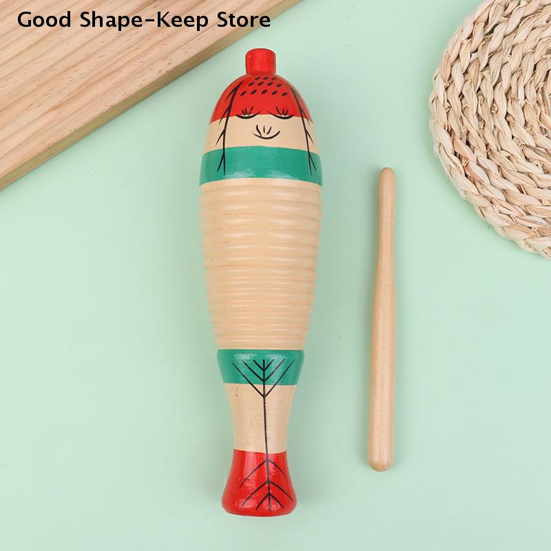 Wooden Music Learning Children's Educational Toys Fish Toy Game Orff Percussion Musical Instrument For Beginners Toddler