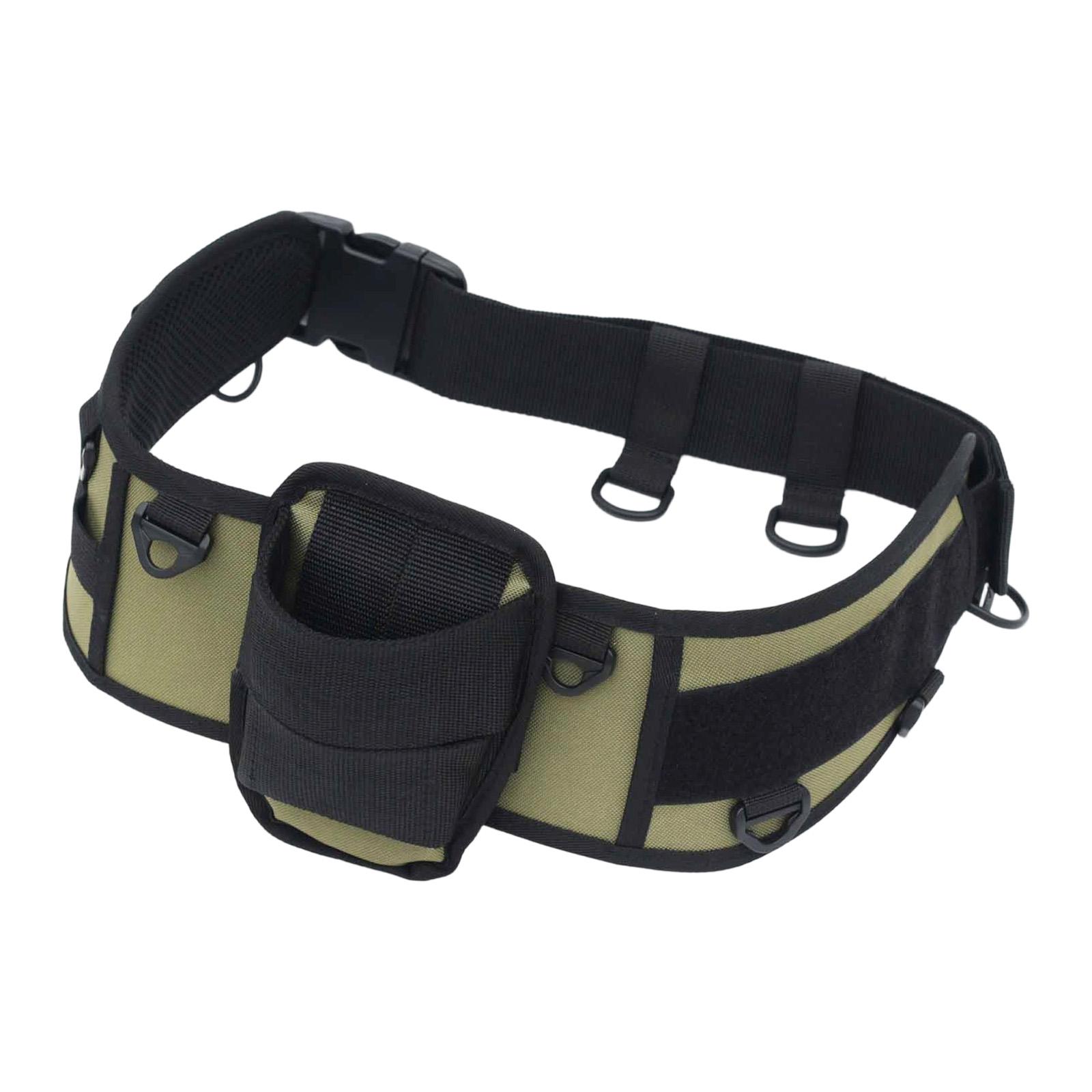 

Fishing Fighting Waist Belt Rod Holder, Multiple Hooks, Professional Lightweight for Outdoor, Fishermen, Hiking Boat Fishing, темно-зелений колір