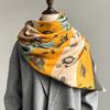 Latest Design Winter Two-Sided Jacquard Cashmere Scarves High Quality Women Thicken Wrap Shawl Ladies Wool Pashmina Scarf