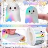 1/500pcs Halloween Ghost Stickers Roll Ghost Decorative Self-Adhesive Paper Decals For Halloween Party Floor Wall Stickers