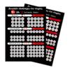 Love Games Scratch-off Poster for Couples 100 Date Night Position Challenge Poster for Valentine's Day Anniversary Gift