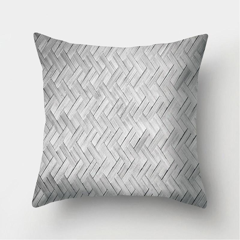 Home Decor Wood Stone Pattern Pillowcase Cushion Cover Sofa Pillowcase Bedroom Living Room funda de almohada