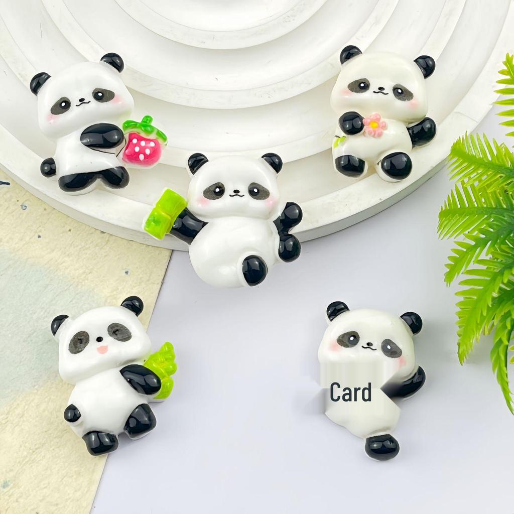 Cute Cartoon Bear Resin Hair Clip & Phone Pendant Set