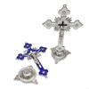 Plum Blossom Metal for Cross Jesus Christ Bitterness Church Sacred Statue Ornaments Office Household Religious Goods X3UC
