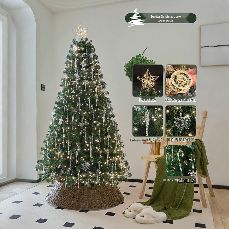 2025 Large High-End Christmas Tree DIY Living Room Decorations