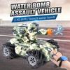 Remote Control Tank Can Launch Water Bomb Armored Car Children's Day Gift Toy Watch Sensor Remote Control Car