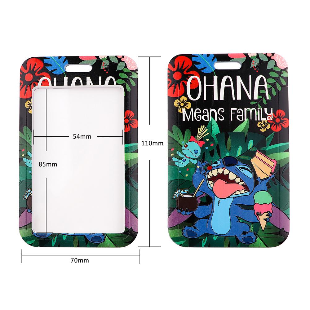 Cute Planet Plushie ID Card Holder with Slide Case & Lanyard for Phone and Access Cards