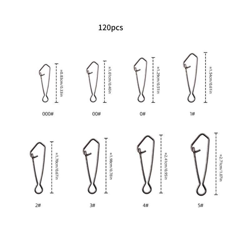 Heavy Type Fishing Swivels Buckles With Rotating Barrels Corrosions Resistant for Outdoor Angling Accessories