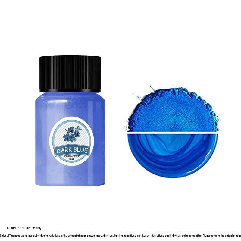 Mermaid Slime & Epoxy Mica Powder - 30 Colors Pearlescent Crystal Clay in Large Bottle
