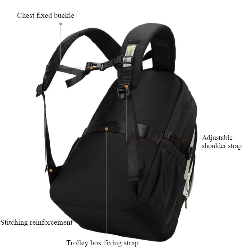 Fashion Contrasting Color Junior High School Girl Schoolbags Widened Reinforced Shoulder Strap Teenager Backpack Lightweight Large Capacity Book Bag