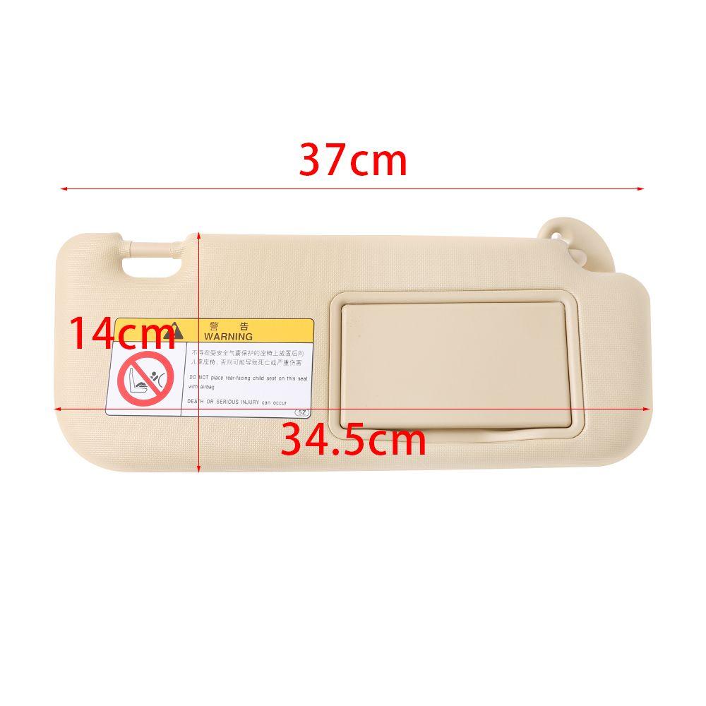 Replacement Left Driver Car Sun Visor Windshield Mirror Interior