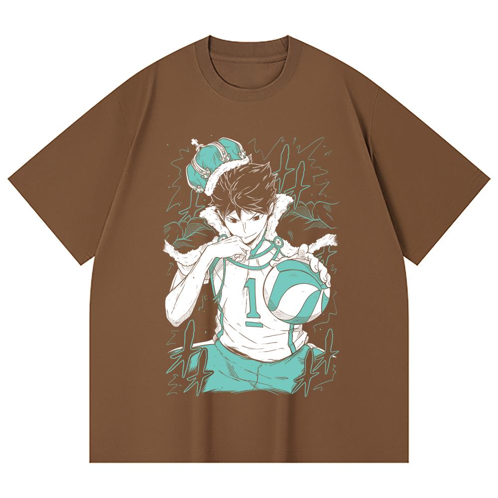 230 Gsm 100% Cotton Haikyu V3 Oikawa Print Unisex Heavy Cotton T Shirt