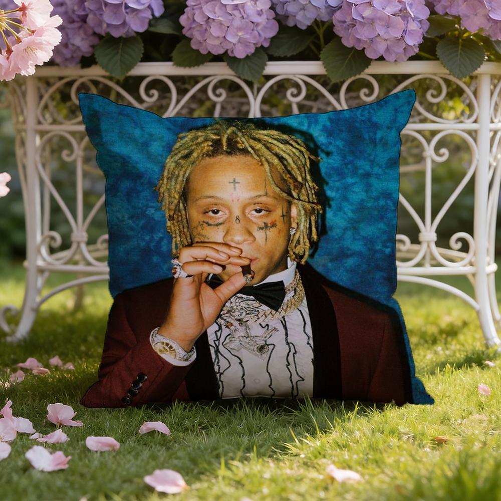 Rapper T-Trippie R-Redd Cushion Cover Home & Car Dual-Scene Pillow Cover: Reversible for Premium Comfort