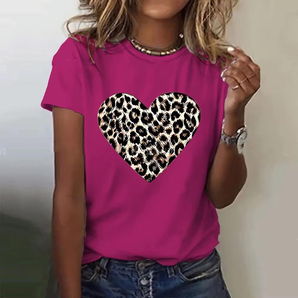 Comfortable Women's Short Sleeve Fashion Crew Neck Top Versatile T-Shirts Women’s