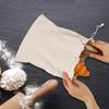 Linen Large Drawstring Storage Bags, 2Pcs Reble 12 x 16 in Cotton Bread Bags Keeps Bread Fresh for Dinner Party & Bakery