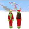 Adorable Christmas Grinch Costume For Kids In Soft Polyester For Festive Celebrations