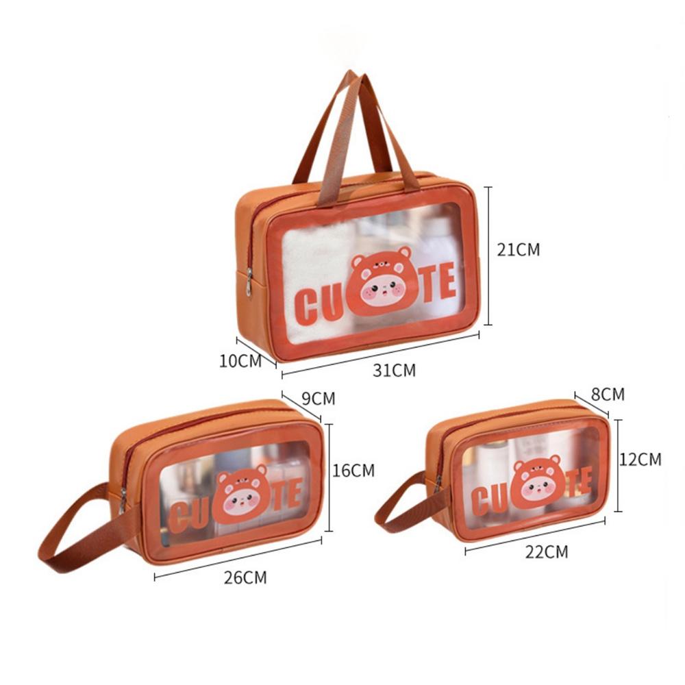 Travel Makeup Bag Multifunctional Waterproof Storage Bag Portable Makeup Organizer Portable Transparent Cosmetic Pouch For