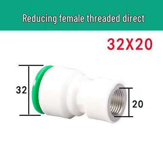 Quick Connect PPR Ball Valve PVC Elbow Tee, No Hot Melt, 4 Points/40 PE Water Pipe Fittings.