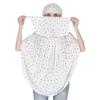 NEKIFACE Cotton Long Scarf Cum Mask Universal Size Usable for Vehicle Driver for Sunlight UV Protection White Printed Design For Girl & Women (Long