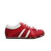 Red German training shoes women's 2025 new leather square head color matching zebra shoes casual sports Forrest Gump shoes
