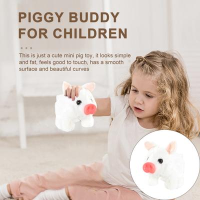 Giocattolo di peluche elettrico di maiale con suono, naso mobile, bocca, maialino interattivo che cammina, peluche, bambola di peluche per bambini, ragazzi e ragazze, regalo di compleanno