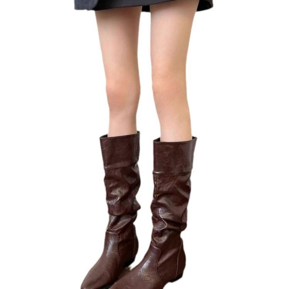 Женские кожаные сапоги — фото 6