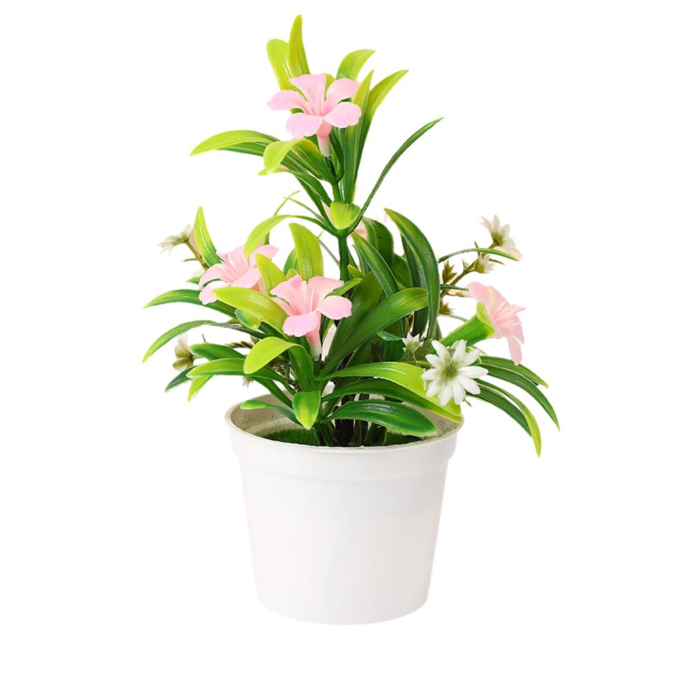 Photo Props Simulation Flowerpotted Multicolor Faux Bonsai  Indoor Outdoor