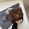 Bag Women'S Crossbody Bag Underarm Women'S Bag Retro Premium One Shoulder Messenger Bag Luggage