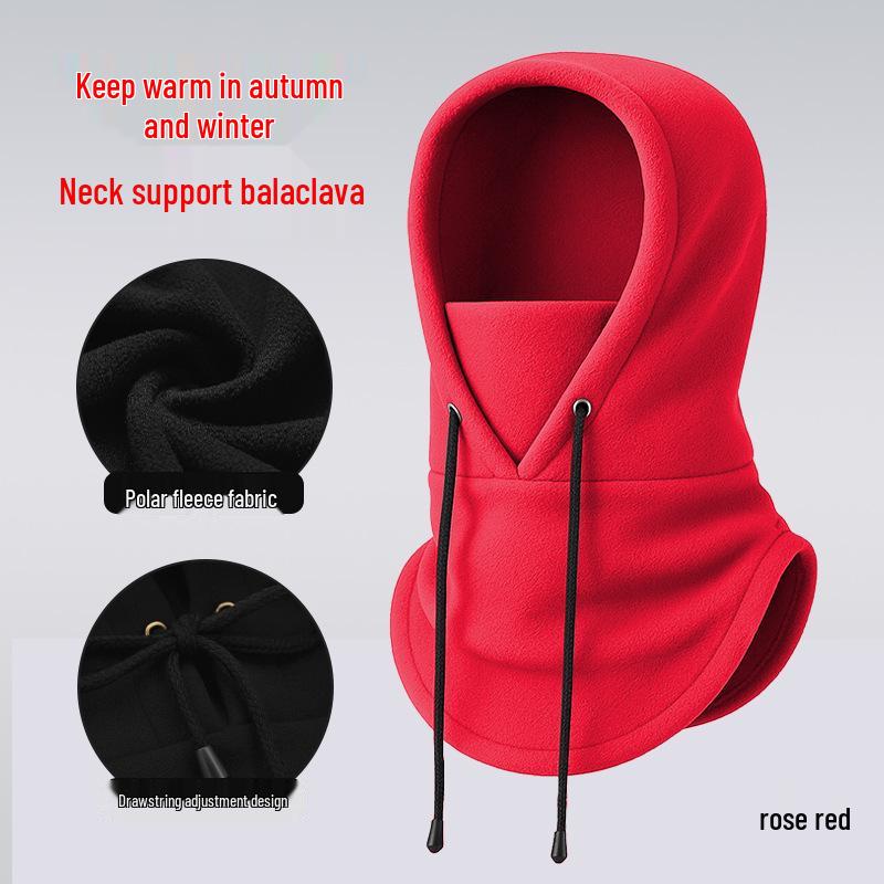 Adjustable Winter Fleece Ski Mask & Neck Warmer Pullover Hat
