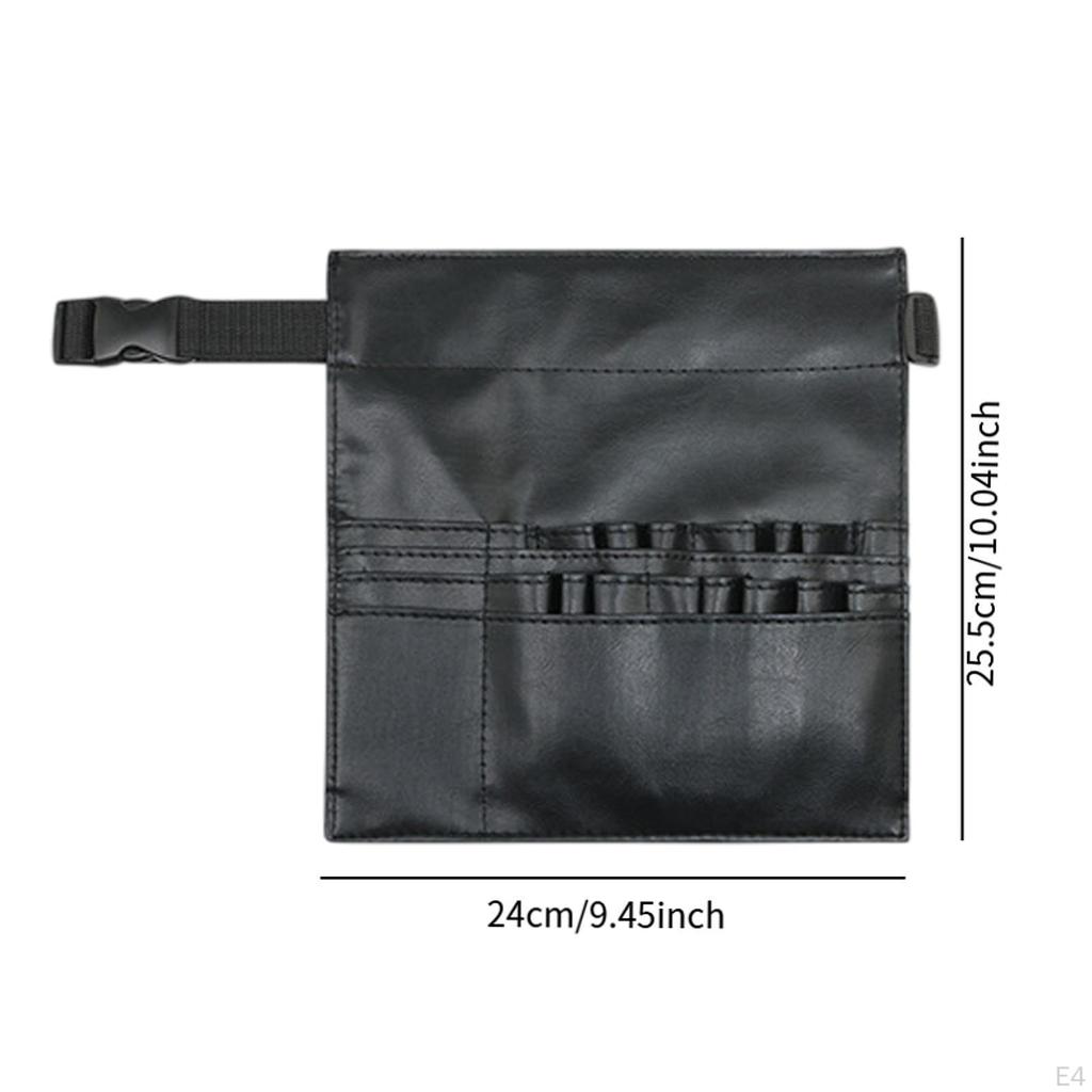 Haircut Tools Scissors Storage Bag Barber Waist Pouch PU Leather Multifunctional Holder Salon