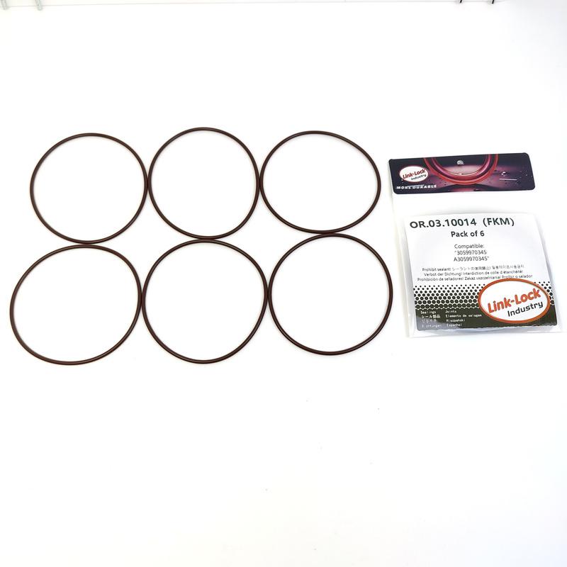 LINK-LOCK 6PCS OR.03.10014 FKM Viton Sealing O-Ring Kit of Half Shaft Support 3059970345 A3059970345 for Mercedes-Benz