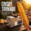 Four-Prong Shaft Spiral Potato Cutter Hand Crank Manual Potato Cutter  Home Kitchen