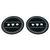 2 PCS Spacer Reel Adjusting Disc Silicone 0.9MM Gasket Spacer Black Trident / NAB Adapter Spacer for Revox Studer Revox/Teac