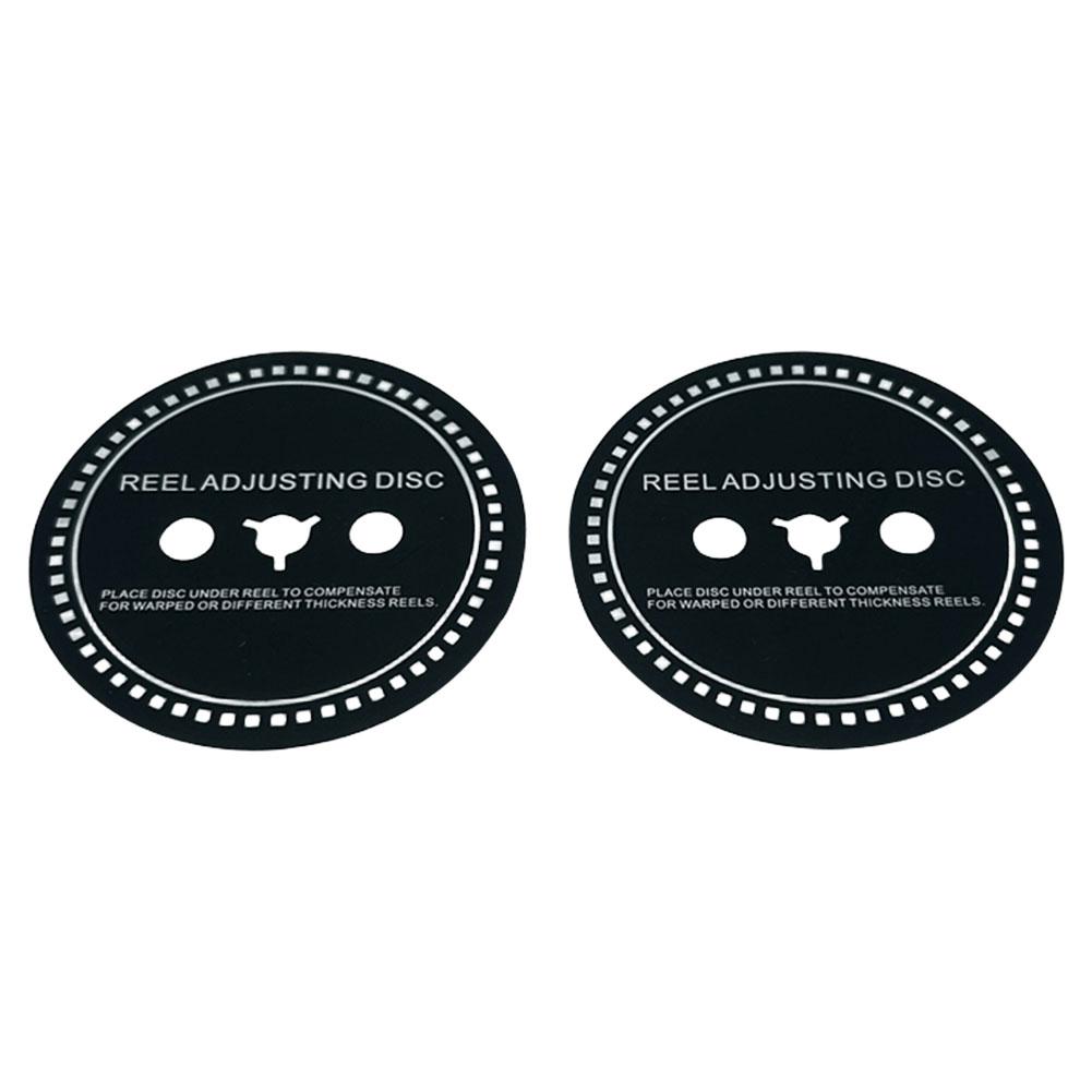 2 PCS Spacer Reel Adjusting Disc Silicone 0.9MM Gasket Spacer Black Trident / NAB Adapter Spacer for Revox Studer Revox/Teac