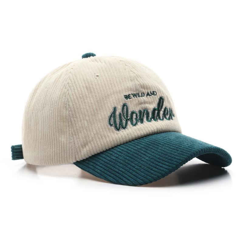 

Бейсболка с вышитыми буквами, корейская вельветовая хип-хоп-шляпа для женщин и мужчин, осень-зима, толстая теплая унисекс-кепка с козырьком, Gorras One Size