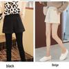 Women's High-Waist Wide-Leg Woolen Shorts - Versatile Winter Layering Pants for Plus Size