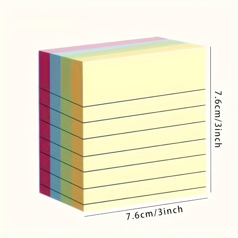 1pc 100pcs Mixed Color Line Sticky Notes, Stickers - Self-Adhesive, Easy-to-Use Markers for School Supplies, Office Organization