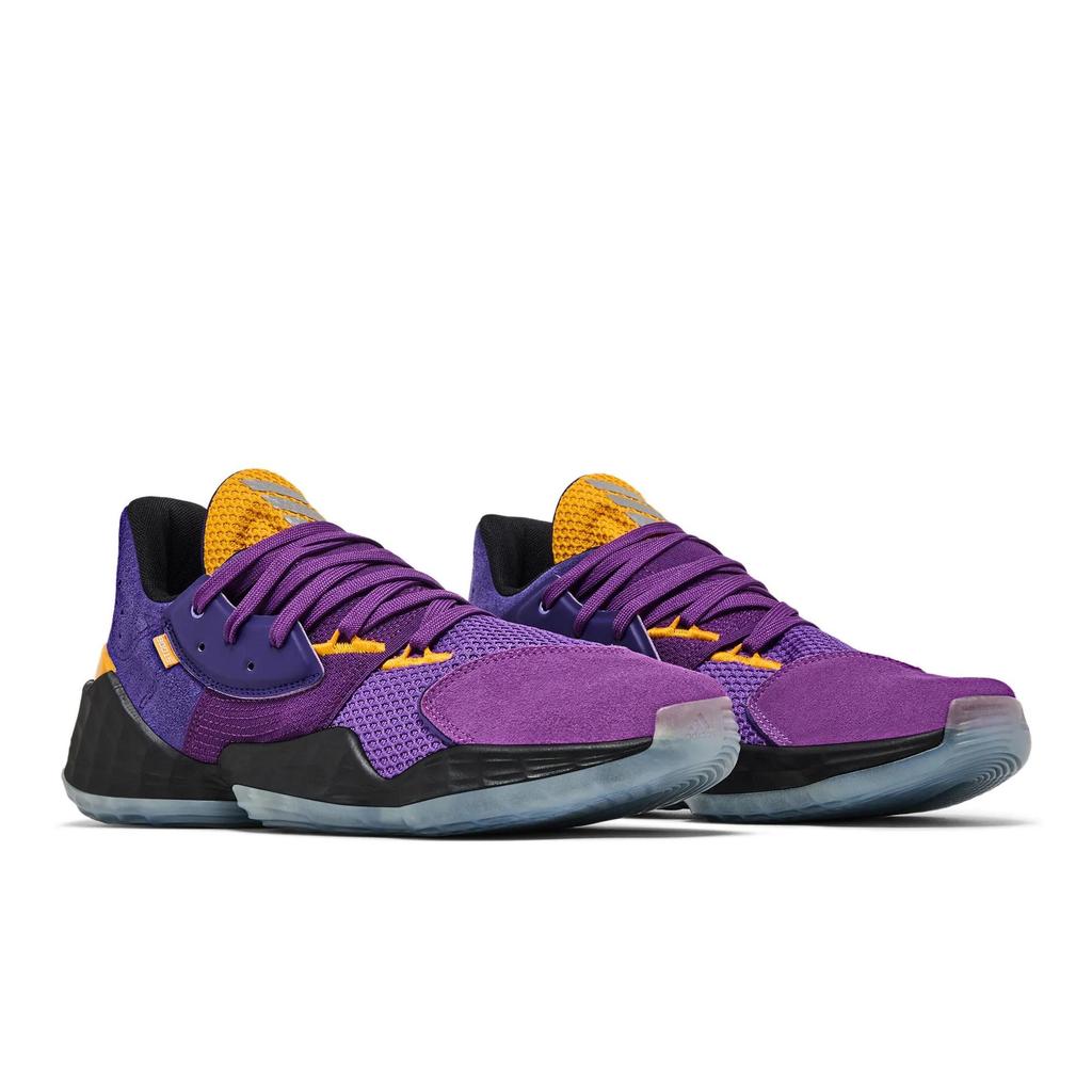 Adidas Harden Vol. 4 'Su Casa Mi Casa - Los Angeles Lakers' (Unisex) Team College Purple / Team College Gold / Active Purple Basketball Shoes