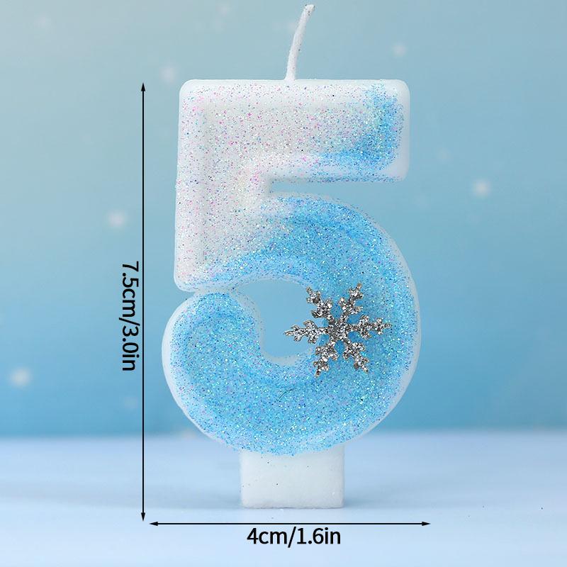 Happy Birthday Cake Decorative Candle 0-9 Digital Candles Baby Shower Wedding Anniversary Day Cake Topper Decor Party Supplies
