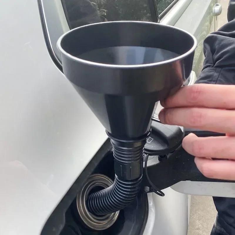 2-In-1 Refueling Funnel with Strainer Can Spout Oil Water Fuel Petrol Diesel Gasoline for Auto Car Motorcycle Bike Truck ATV