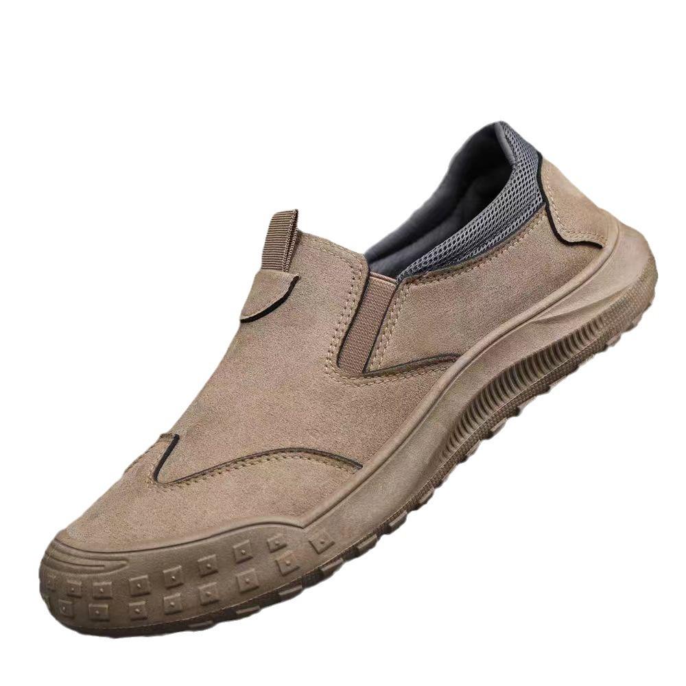 Casual Men's High Top Workwear Shoes, Dirt Resistant and Waterproof Boots, Retro Suede Men's Boots