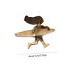 Vintage Surfing Girl Brooch Irregular Lapel Pin Fashion Beach Jewelry  Outdoor